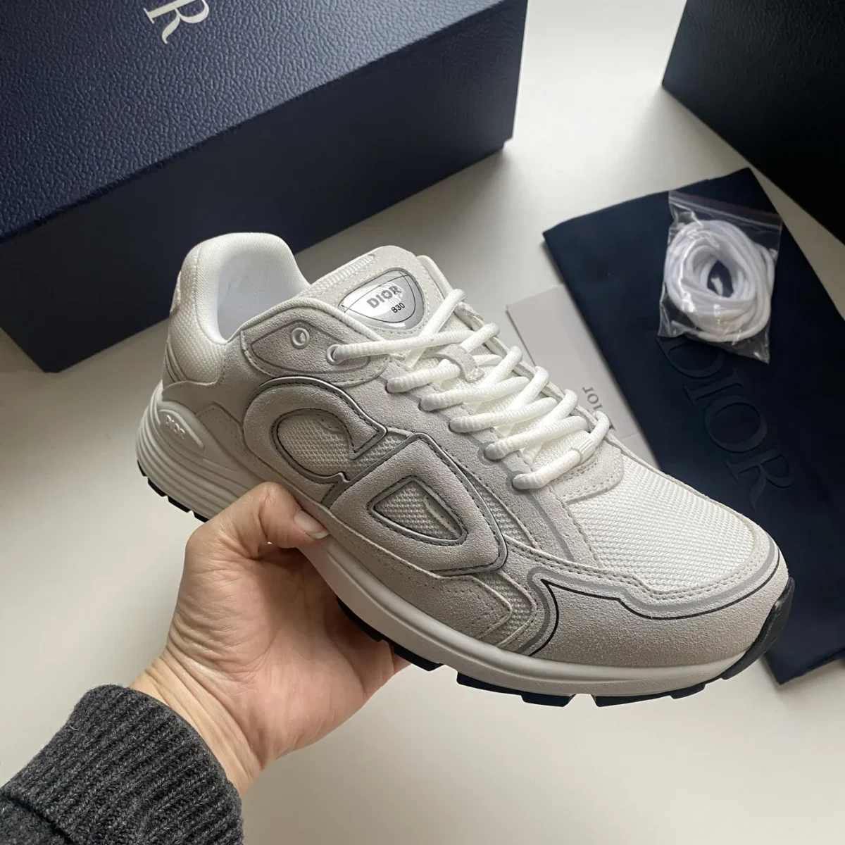 Men's Countdown Sneaker Ecru Suede
