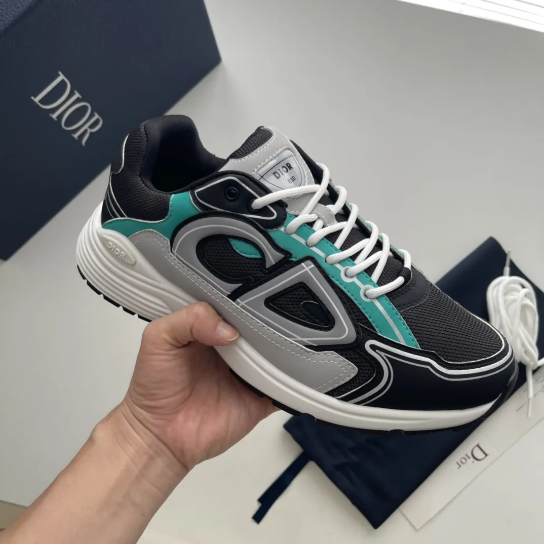 Men’s Countdown Sneaker Black Aqua Grey