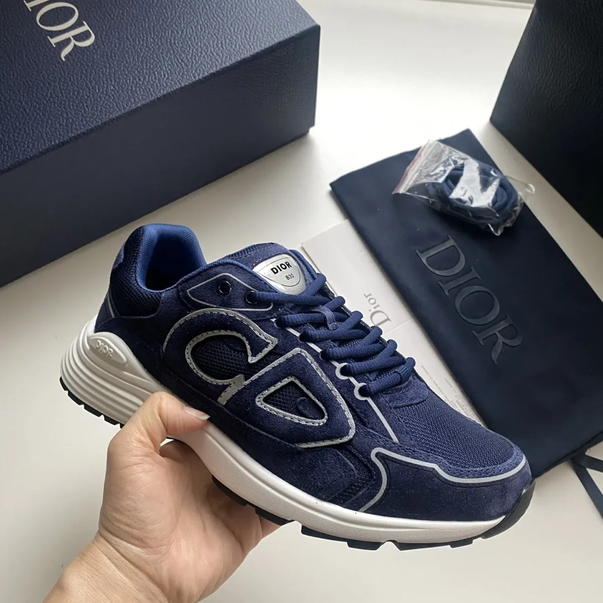 Men's Countdown Sneaker Navy Blue Suede